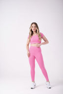 Top Cropped Feminino com Manga - Rosa