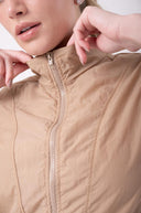 Colete Estilo Parka - Canela