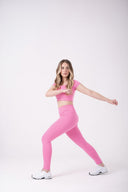 Top Cropped Feminino com Manga - Rosa