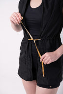Colete Estilo Parka Preto AZA