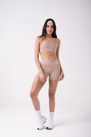 Shorts Fitness Feminino Canela com Bolso AZA