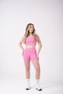 Shorts Fitness Feminino Rosa com Bolso AZA