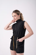 Colete Estilo Parka Preto AZA