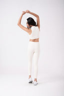 Top Cropped com Zíper Off White