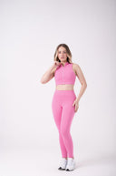 Top Cropped Rosa com Zíper Feminino